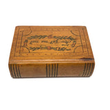 For Get Me Not, Charming c. Early 20th C.  Folk Art Spruce Gum Box