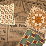 Set of C. 1930s Quilt Block Patterns in Original Envelopes