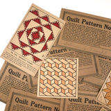 Set of C. 1930s Quilt Block Patterns in Original Envelopes