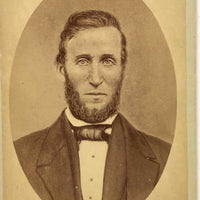 c. 1870s CDV (Copy?) Portrait of Lincoln-esque (Quaker?) Man, Mote Brothers , Richmond Indiana