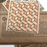 Set of C. 1930s Quilt Block Patterns in Original Envelopes