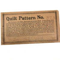 Set of C. 1930s Quilt Block Patterns in Original Envelopes