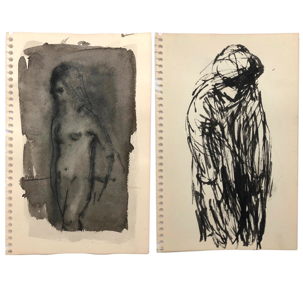 8 More Mid-Century Sketches, Artist Unknown, SOLD INDIVIDUALLY