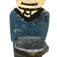 Folk Art Man (Shriner?) with Great Face and Tray