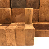 Beautiful Large Lot of Antique Geometric Solid Blocks