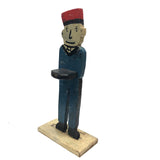 Folk Art Man (Shriner?) with Great Face and Tray