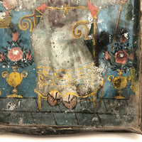 El Nino de Atocha, 19th Century Tin Nicho Retablo (as Found)