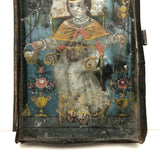 El Nino de Atocha, 19th Century Tin Nicho Retablo (as Found)