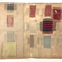 SOLD Zerlina Blitz's Exquisite Early Two Panel Darning Sampler (Some Loss)