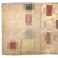 SOLD Zerlina Blitz's Exquisite Early Two Panel Darning Sampler (Some Loss)