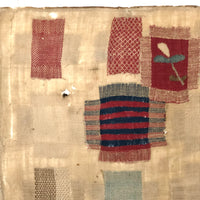 SOLD Zerlina Blitz's Exquisite Early Two Panel Darning Sampler (Some Loss)