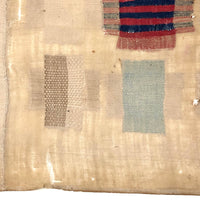 SOLD Zerlina Blitz's Exquisite Early Two Panel Darning Sampler (Some Loss)