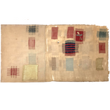 SOLD Zerlina Blitz's Exquisite Early Two Panel Darning Sampler (Some Loss)