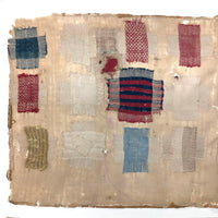 SOLD Zerlina Blitz's Exquisite Early Two Panel Darning Sampler (Some Loss)