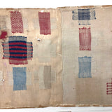 SOLD Zerlina Blitz's Exquisite Early Two Panel Darning Sampler (Some Loss)