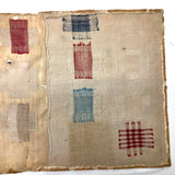 SOLD Zerlina Blitz's Exquisite Early Two Panel Darning Sampler (Some Loss)