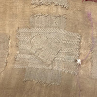 SOLD Zerlina Blitz's Exquisite Early Two Panel Darning Sampler (Some Loss)