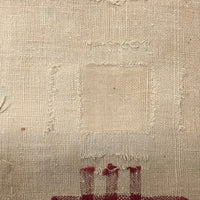 SOLD Zerlina Blitz's Exquisite Early Two Panel Darning Sampler (Some Loss)