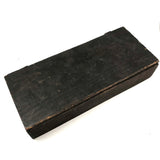 Great Antique Painter's Box As Found with Brushes and Exceptionally Lovely Small Painter's Palette