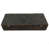 Great Antique Painter's Box As Found with Brushes and Exceptionally Lovely Small Painter's Palette