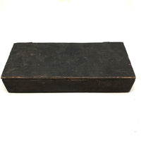 Great Antique Painter's Box As Found with Brushes and Exceptionally Lovely Small Painter's Palette