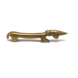 Fabulous Mid Century Brass Dachshund Bottle Opener