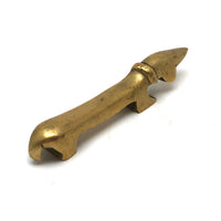 Fabulous Mid Century Brass Dachshund Bottle Opener