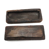 Late 18th/Early 19th C. Sharpening Stone with Marvelously Carved, Monogrammed Cover