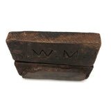 Late 18th/Early 19th C. Sharpening Stone with Marvelously Carved, Monogrammed Cover