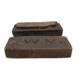 Late 18th/Early 19th C. Sharpening Stone with Marvelously Carved, Monogrammed Cover