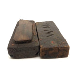 Late 18th/Early 19th C. Sharpening Stone with Marvelously Carved, Monogrammed Cover