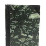 Lovely, Perfect Condition Green and Black Carved Stone Book