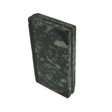 Lovely, Perfect Condition Green and Black Carved Stone Book