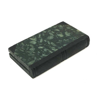 Lovely, Perfect Condition Green and Black Carved Stone Book