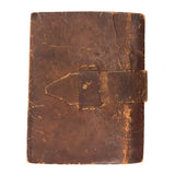 1832-39 Young Man's College Expenses (and $ from Parents) Leather Covered Notebook