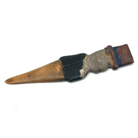 Carved Folk Art Uncle Sam Letter Opener with Polychrome