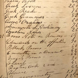 1832-39 Young Man's College Expenses (and $ from Parents) Leather Covered Notebook