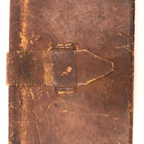 1832-39 Young Man's College Expenses (and $ from Parents) Leather Covered Notebook