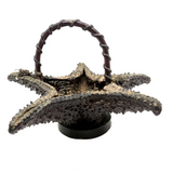 Unusual Folk Art (Real) Star Fish Basket!