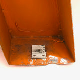 NO, c. 1960s Industrial Orange Steel Channel Sign Letters