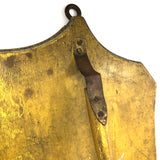 Antique Shield with (Satisfyingly Loud!) Gavel Knocker in Best Yellow Paint