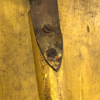 Antique Shield with (Satisfyingly Loud!) Gavel Knocker in Best Yellow Paint