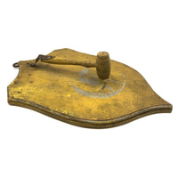 Antique Shield with (Satisfyingly Loud!) Gavel Knocker in Best Yellow Paint