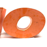 NO, c. 1960s Industrial Orange Steel Channel Sign Letters