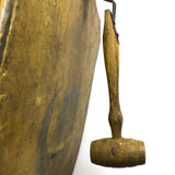 Antique Shield with (Satisfyingly Loud!) Gavel Knocker in Best Yellow Paint