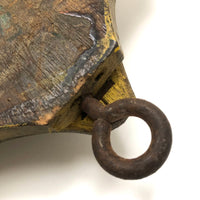 Antique Shield with (Satisfyingly Loud!) Gavel Knocker in Best Yellow Paint