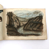 Fascinating 1860s French Sketchbook, Full (48 pages full)