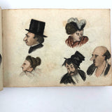 Fascinating 1860s French Sketchbook, Full (48 pages full)