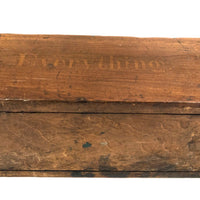 EVERYTHING: Antique Stenciled Wooden Three Pocket Caddy