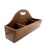 EVERYTHING: Antique Stenciled Wooden Three Pocket Caddy